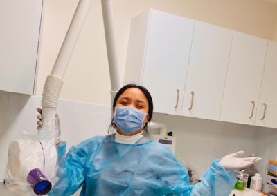 Dentist Hoppers Crossing Sayers Dental Aesthetics Implants Andrea preparing the X-ray Room